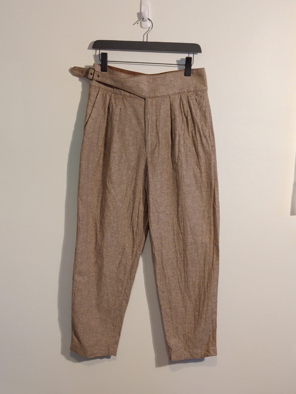 BANANA REPUBLIC herringbone linen blend chinos
